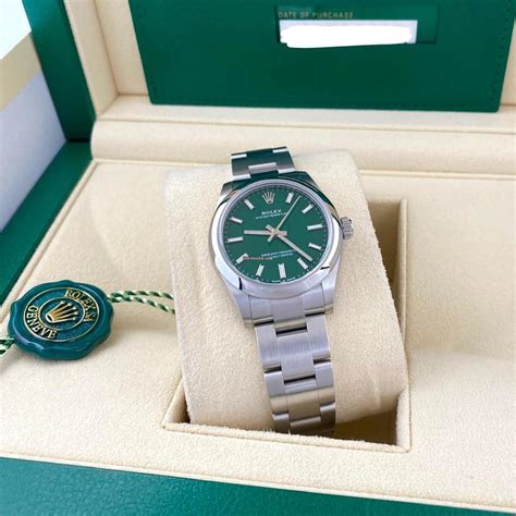 rolex 31mm green|31mm Rolex for sale.